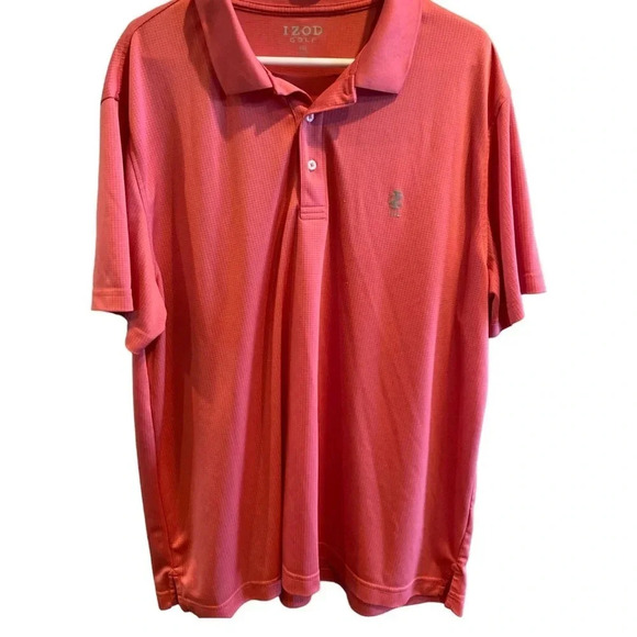 IZOD MENS GOLF POLO SHIRT TOP GOLF CASUAL SUMMER TOPS SHIRTS FALL SIZE XXL - Picture 1 of 6